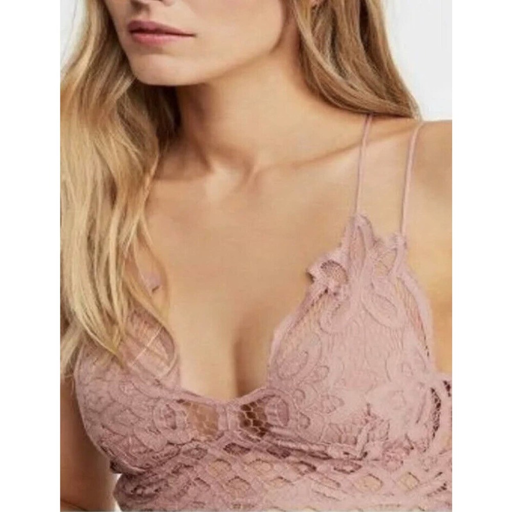 Free People FP One Adella Bralette Crop Top Moonlit Orchid NWT MSRP $38